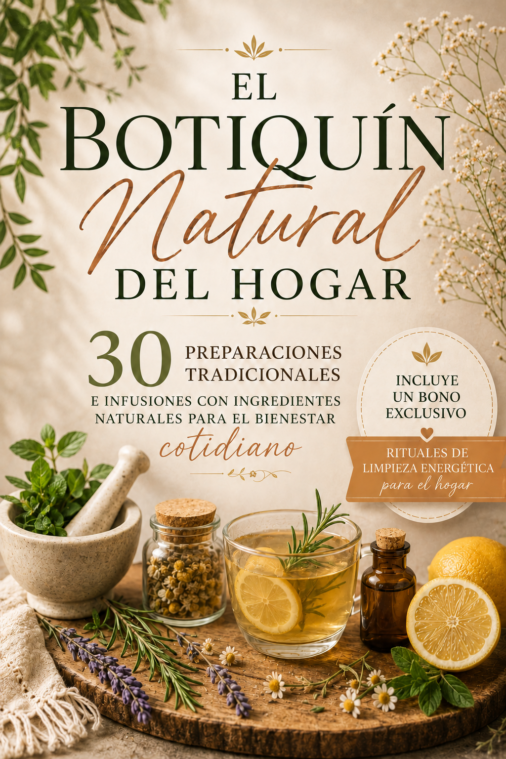 EL BOTIQUIN NATURAL DEL HOGAR| 30 PREPARACIONES + 1 BONO DE REGALO (copia)